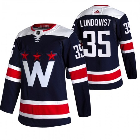 Washington Capitals Henrik Lundqvist 35 2020-21 Alternatief Authentic Shirt - Mannen